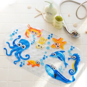 23 Pattern Cartoon Non-Slip Bathroom Mat PVC Bottom Suction Cup Shower Mat for Child Drainage Bath Pad Bathtub Mat Eco-friendly2026