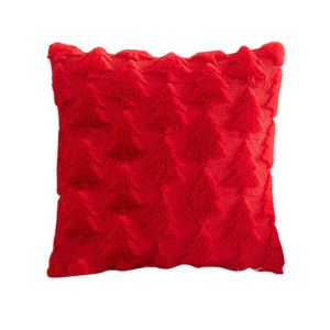 BLACKON Christmas Tree Christmas Plush Pillowcase Soft 3D Pattern Pillow Case Comfortable Green/Red/White Cushion Cover Throw Pillow