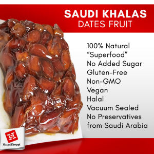Saudi Dates Dried Fruits Vacuum Sealed Natural No Preservative Khalas Tamar Rutab Khajoorr Halal iftar ramadan Kurma