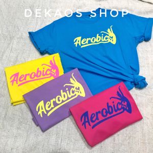 ATASAN BAJU KAOS OLAHRAGA SENAM AEROBIC ZUMBA DANCE YOGA FITNES WANITA / DEKAOS 390