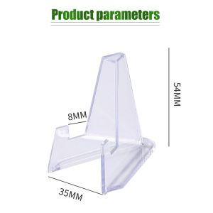 10pcs Acrylic Stands Mini Coin Display Stand Coin business card Rack Bahan Akrilik Plastik