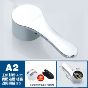 Kran Handle Dapur/Shower Switch Handle/Keran Kran Panas/Dingin Bermanfaat 35/40mm Chrome Plated Metal Lever Handle Pengganti