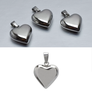 Metal Love Heart Pendants DIY Necklace Bracelet Earrings Setting Pendant for Jewelry Making Findings Vanlentines Gift