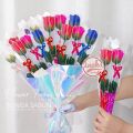 buket bunga mawar sabun / flower soap rose / buket bunga mawar 1 tangkai / kado wisuda anniversary. 