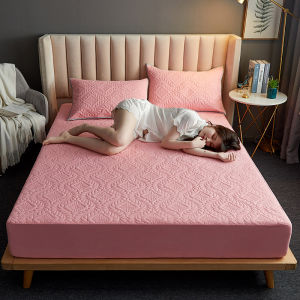 Bọc Bảo Vệ Nệm Không Thấm Nước Thiết Kế Họa Tiết 3D Bọc Nệm Chống Thấm Nước Cao Cấp Bọc Nệm Chống Trượt Bao Quanh Hoàn Toàn Ga Trải Giường Chống Nước Và Chống Bụi Kích Thước: đơn/Đôi/Queen/King / Super King