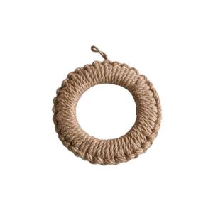 CHA Heat Insulated Jute Woven Pot Pad Heat Proof Round Pan Place-mat Coaster Braided Pot Holders Household