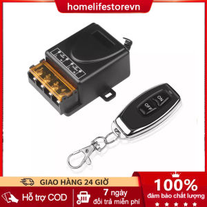 Rơ le 220V 30A mới nhất Công tắc điều khiển từ xa RF không dây 1 Bộ phát +1 Bộ thu 433MHz Bộ điều khiển từ