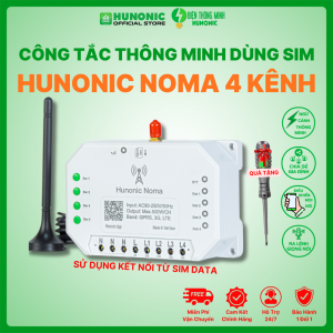 Công tắc Noma 4 Kênh - Sử dụng sim 4G