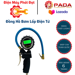 Đồng Hồ Bơm Lốp Điện Tử-Hiển Thị Chính Xác-Chất Liệu Cao Cấp