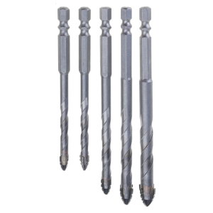 4/5 cái Bộ khoan nhỏ Lập Dị bốn cạnh răng cưa mũi khoan độ cứng cao bevel tip răng cưa mũi khoan cho gạch