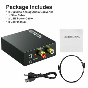 SD Digital Optic Coaxial RCA Toslink Signal to Analog Audio Converter Adapter 1080HD Transmission Audio Cable Converter For TV Box DVD Game Console HDTV
