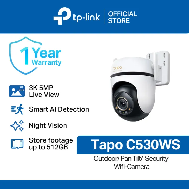 TP-Link%20Official%20Store%20%7C%20Tapo%20C530WS%20%7C%203K%205MP%20Live%20View%20360%20Degrees%20Pan/Tilt%20Outdoor%20Security%20WIFI%20Camera%20Connect%20to%20Cellphone%20with%20Mic%20and%20Speaker%20-%20Image%202
