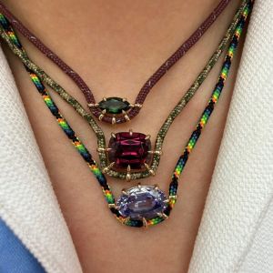 DIVATEN Crystal Pendant Teardrop Oval Pendant Necklace Colorful Colorful Zincon Jewelry Gift Zircon Necklace Luxury Boho Style Fashion Necklaces Women