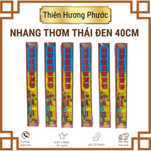 Nhang thái đen 1 hộp 3 tép thơm trầm