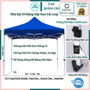 Nhà Bạt Di Động Mái Che Cao Cấp Khung Sắt Không Gỉ Sơn Tĩnh Điện Che Nắng Ngoài Trời Các Loại 2Mx2M 3Mx3M Bảo Hành 2 Năm - Lazada