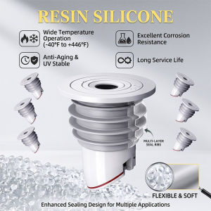 Anti-Odor Floor Drain Core AntiInsect ABS Silicone Adjustable Pop-Up Drain Trap for Bathroom Washing Machine