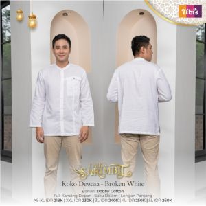 SARIMBIT NIBRAS LAIKA BROKEN WHITE KELUARGA RAYA COUPLE NIBRAS KELUARGA MUSLIM TERBARU 2023