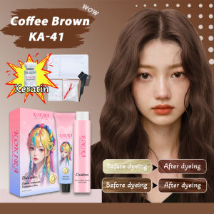 Fast shipping KOKIRA hair color hair dye(hair color cream & Keratin repair essence oil)hair color