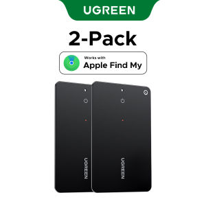 UGREEN AirTag Smart Tag Tracker Finder สำหรับ iPhone อุปกรณ์ติดตาม GPS ป้องกันการสูญหายรอแบตฯชาร์จเร็วแนบในกระเป๋าสตางค์ไม่ยุ่งยากงรับ Apple Find My/FMN Security สำหรับ กุญแจรถ/กระเป๋าสตางค์ รุ่น: 45298