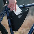 ROCKBROS Bike Triangle Frame Bag With Zipper Closure And Reflective Logo 1.5L Big Capacity Narrow Edge Design Cycling Bags. 