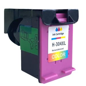 Compatible HP 304XL Black & Color Ink Cartridges (New Chip Ink Level Display) Replacement for HP AMP 100 120 DeskJet 2620 2622 2630 2632 3720 3750 Envy 5020 5030 5055 Printers BK 750 Pages/Color 450 Pages
