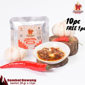 Sambal Bawang Dower (Bojo SABAR) Paket 10 Sachet GRATIS 1