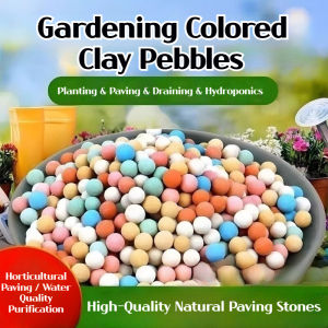 Premium LECA Hydroton LECA Balls/3Sizes Color Clay Pebbles/Colorful Pebbles For Garden Plants Decors