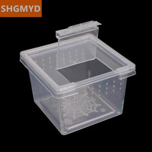 [COD] SHGMYD Plastic Insect Spider Habitat Feeding Box Case Container Tank Transport Case Toy