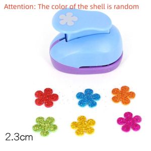 EO4MD Random Color Flower Furador 764cm Labor Saving DIY Paper Cut Puncher Eva Foam Maker Puncher Heart Scrapbooking Machine Scrapbooking