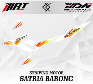 Striping Satria FU 150 - Stiker Satria Barong Retro Vol 1 (Sudah Terpotong)