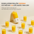 Máy xay sinh tố cầm tay mini Gaabor FP03T-WH01A 350ml công suất 50W ly xay nhỏ gọn tiện lợi tích điện cổng sạc USB kèm 2 cốc tiện lợi. 