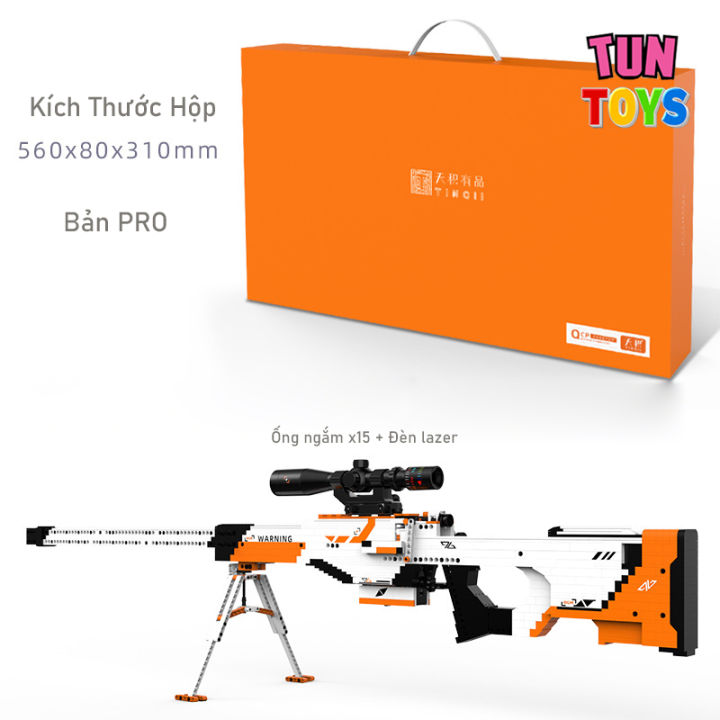 Đồ Chơi Lắp Ráp Trí Tuệ LEGO PUBG Mô Hình AWM Asiimov MOC , Tỉ lệ chuẩn ...