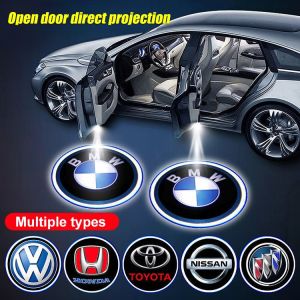 [2PCS] HD induction Car door projection lamp Car Door Light Logo Lamps