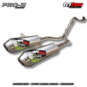Knalpot racing CRF 150L WR155 KLX 150 D-TRACKER 150 Triton original Double Muffler Type PRO-5 Series