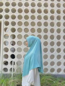 Hijab Dagu Instan Malaysia | Jilbab Khimar Malaysia Soft Pet | Kerudung Malay Jersey Premium Terbaru hijab bergo dagu malayasia