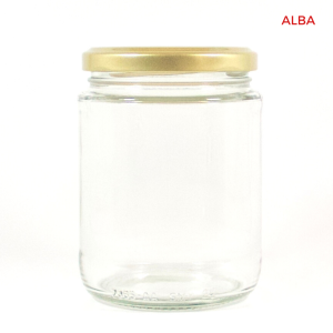 6pack Gold Lid Glass Jar Storage Canister - 350ml (Excellent Quality)