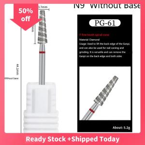 🔥🔥🔥sjqgqx Nail Bits Tornado Flame Cuticle Drill Bit Manicure Cutter Rotary Burr Drill Accessories Spiral Nail Polishing Mills Tool