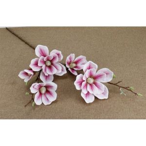🌸 Cành hoa mộc lan cao su 5 bông dài 80cm