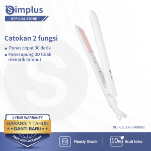 Simplus Catokan Rambut Pelurus Keriting 2 In 1 30W ((Garansi Resmi 1 tahun/ COD)