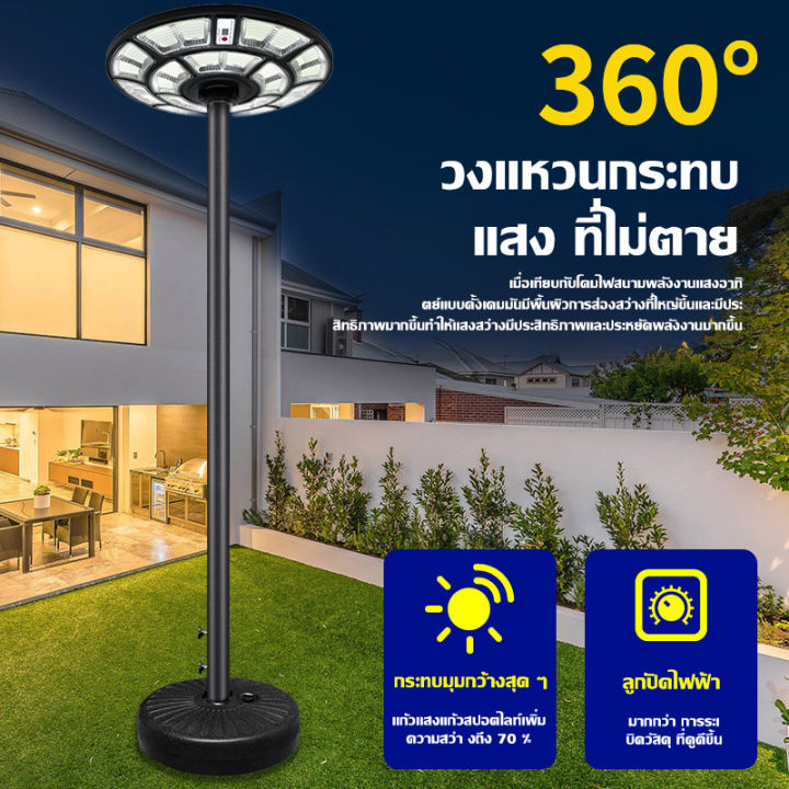 🔥สว่างยันเช้า! 🔥ไฟโซล่าเซลล์ ไฟUFO โซล่าเซลล์ ไฟโซล่าเซลถนน Solar ...