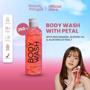 Sabun Mandi Sabun Cair Beauty of Angel 250ml - Formula Whitening & Hydrating dengan Niacinamida Almond Oil & Aloe Vera