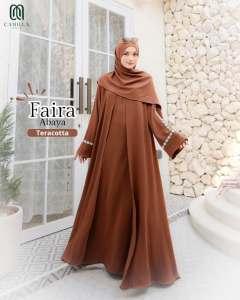Promo Terbaru!!!!! Gamis Abaya Faira Dress Bahan Cringkle Premium Aplikasi Renda Bagian Tangan Abaya Jumbo Terbaru 2025 Dress Abaya 2 Layer Aplikasi Ziper Depan (busui) Gamis Abaya Dress Edisi Lebaran