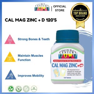 21st Century Cal Mag Zinc + D 120s