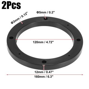 CONVENE MAXIMIZE64ZE3 4/5/6.5 Inch Speaker Spacer Pad Plastic Universal Speaker Spacer Ring Durable Black Speaker Adapter Ring For Autoradio