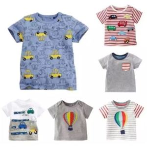 BABA Branded Baby Shirt Top years old Boy Girl Cotton T Shirt Random Design Tees tshirt Sando for boy