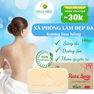 Xà Phòng Làm Đẹp Da Hương Hoa Hồng - Hoa Nén - Rose Soap - Sáng da mềm mịn thơm quyến rũ 100gr