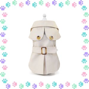 【Trending Now】 Whisker Fashionable European pet clothes for dog and American pet windbreaker for cat sun-proof small dog clothes for shih tzu puppy clothes for Bichon Frise dog outfit for pomeranian dog ceremonial dress for Chihuahua Damit Nang aso