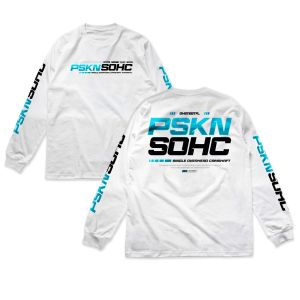 KAOS RACING PSKN SOHC GANK - Single Overhead Camshaft High Speed - Tshirt Longsleeve Performance Engine Enthusiast Pasukan SOHC Otomotif GBA5356
