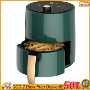 【24 hours delivery】 Digital Space-Saving Compact Air Fryer with 360 Hot Air Circulation Square Airfryer Oven for Healthier Food in Minutes