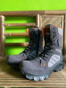 sepatu safety boots gunung pria delta kopasus ujung plat besi tebal